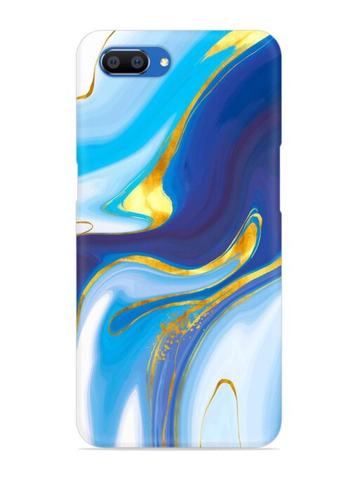 Watercolor Background With Golden Foil Snap Case for Realme C1