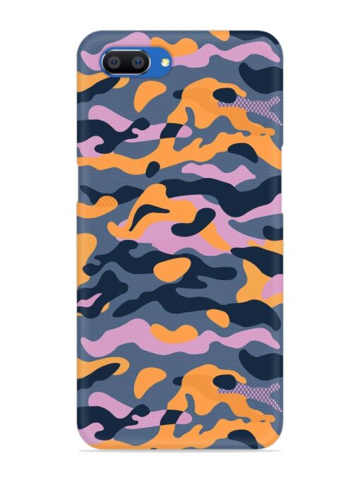 Camouflage Army Military English Orange Art Snap Case for Realme C1 Zapvi