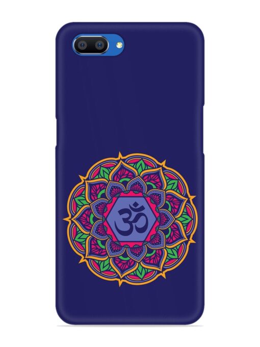 Om Mandala Art Blue Snap Case for Realme C1 Zapvi