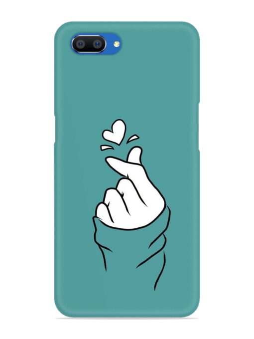 Korean Heart Sign Art Snap Case for Realme C1 Zapvi