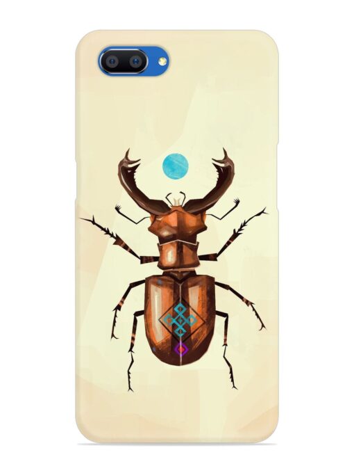 Stag Beetle Vector Snap Case for Realme C1 Zapvi