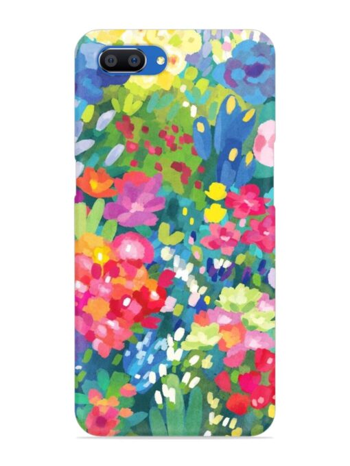 Watercolor Flower Art Snap Case for Realme C1 Zapvi