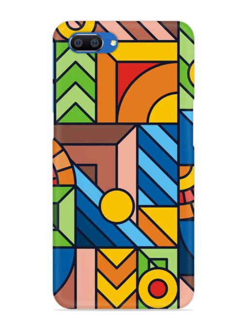 Colorful Geometric Snap Case for Realme C1