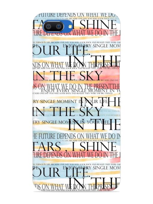 Seamless Slogans Pattern Snap Case for Realme C1