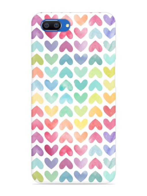 Seamless Colorful Watercolor Snap Case for Realme C1 Zapvi