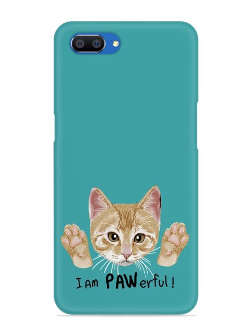 Typography Slogan Cat Snap Case for Realme C1