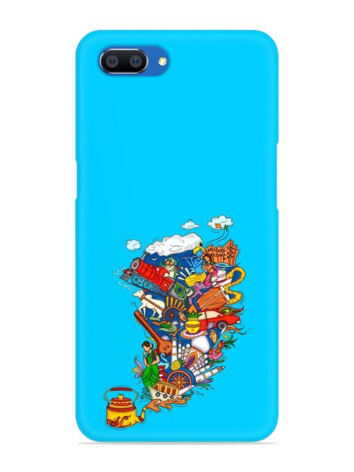 Vector Design Indian Snap Case for Realme C1 Zapvi