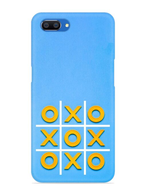 Yellow Plastic Crosses Snap Case for Realme C1 Zapvi