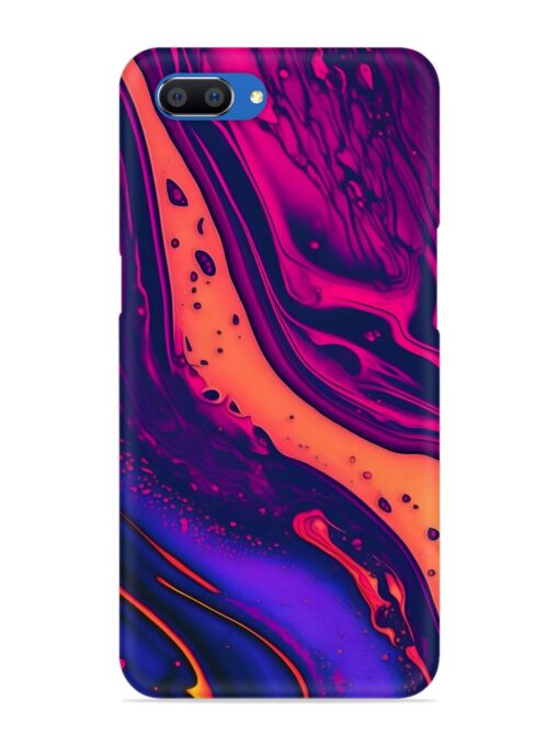 Fluid Blue Pink Art Snap Case for Realme C1 Zapvi