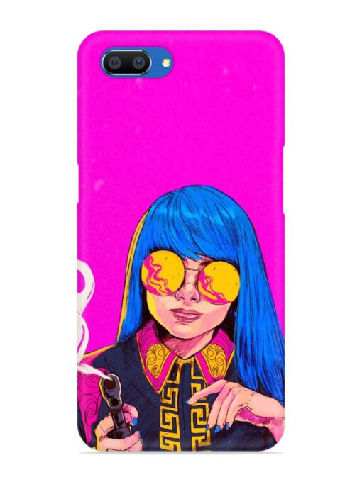 Aesthetic Anime Girl Snap Case for Realme C1 Zapvi