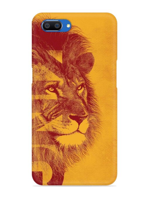 Gold Lion Crown Art Snap Case for Realme C1 Zapvi