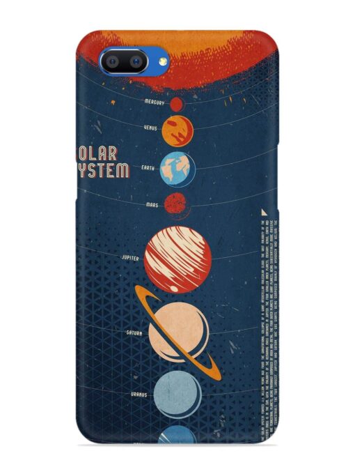 Solar System Vector Snap Case for Realme C1 Zapvi