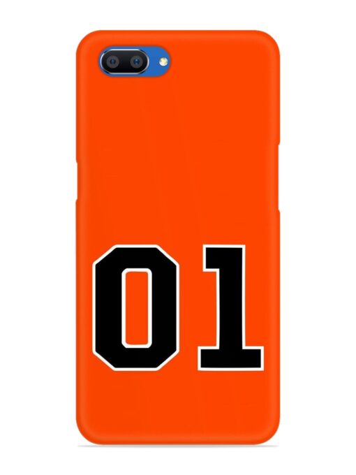 01 Number Snap Case for Realme C1 Zapvi