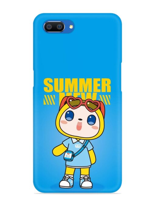 Summer Mew Cartoon Snap Case for Realme C1 Zapvi