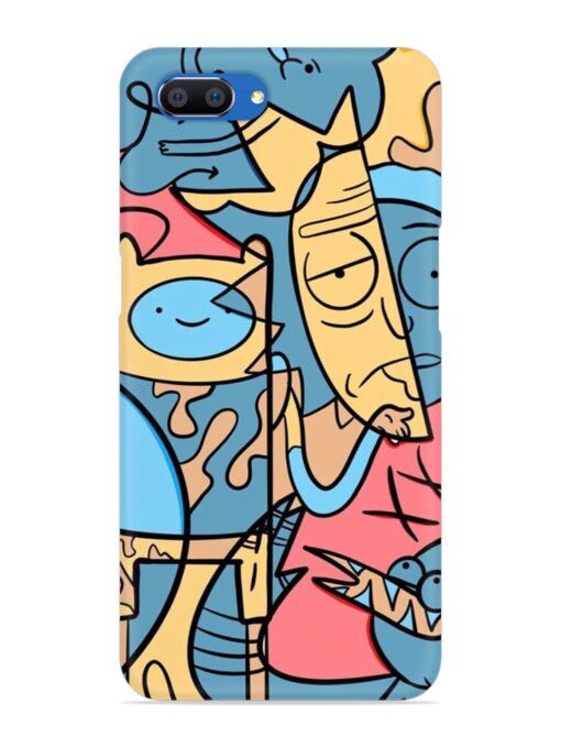 Silly Face Doodle Snap Case for Realme C1