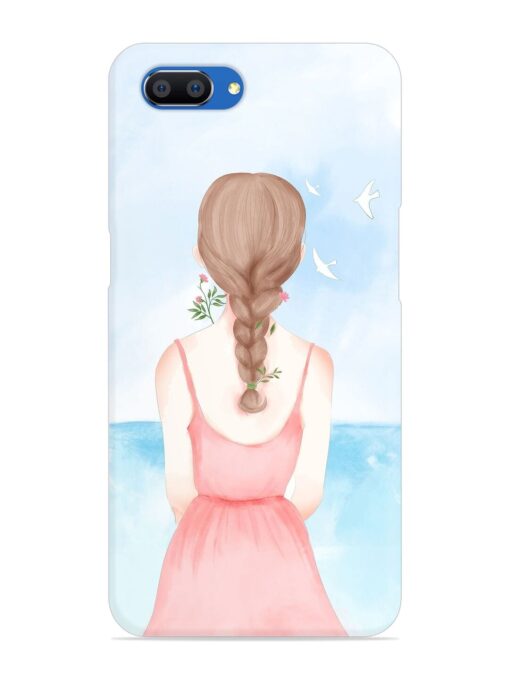 Watercolor Girl Vector Snap Case for Realme C1 Zapvi