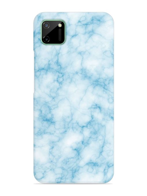 Blue White Natural Marble Snap Case for Realme C11 (2020)