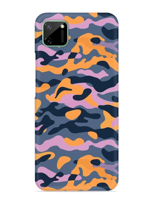 Camouflage Army Military English Orange Art Snap Case for Realme C11 (2020) Zapvi