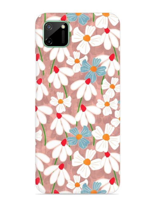 Abstract Petal Flowers Snap Case for Realme C11 (2020)