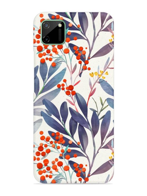 Seamless Floral Pattern Snap Case for Realme C11 (2020)