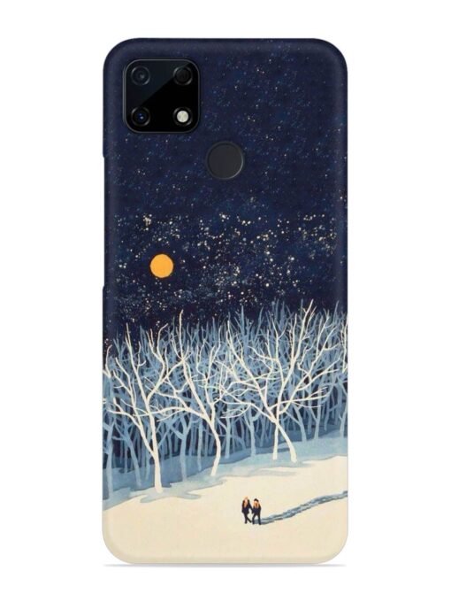 Full Moon Snowshoe Tour Snap Case for Realme C12 Zapvi