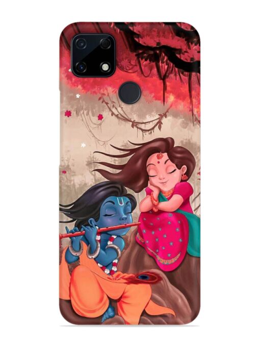 Radhe Krishna Water Art Snap Case for Realme C12 Zapvi