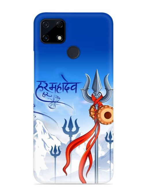 Har Har Mahadev Trishul Snap Case for Realme C12 Zapvi