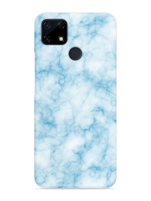 Blue White Natural Marble Snap Case for Realme C12