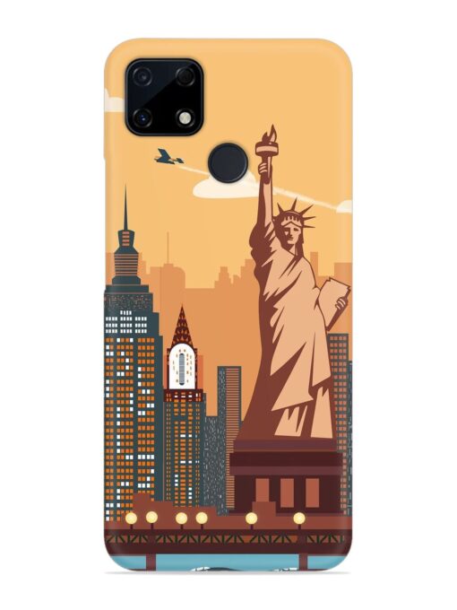 New York Statue Of Liberty Architectural Scenery Snap Case for Realme C12