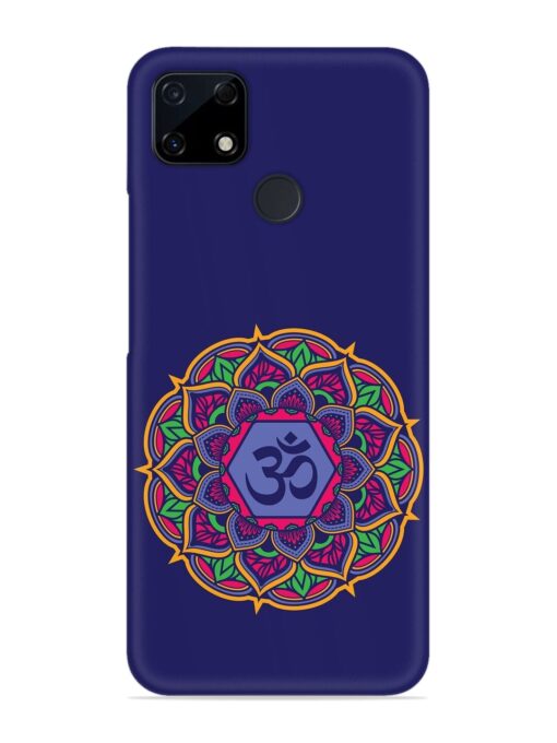 Om Mandala Art Blue Snap Case for Realme C12 Zapvi