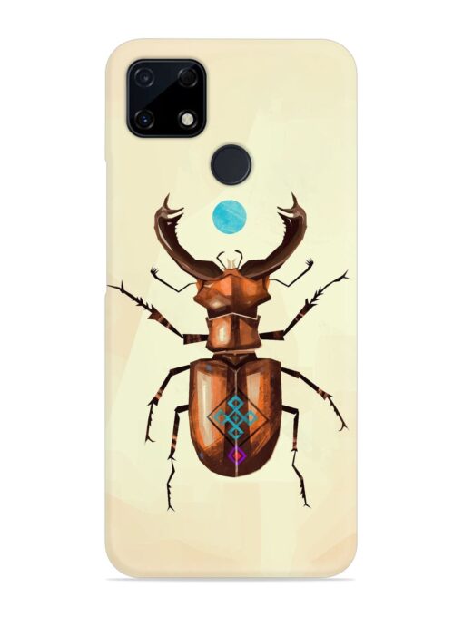 Stag Beetle Vector Snap Case for Realme C12 Zapvi