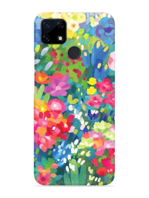 Watercolor Flower Art Snap Case for Realme C12