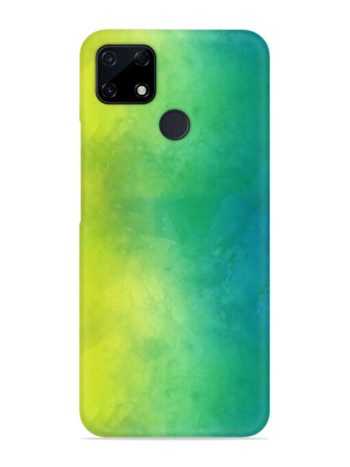 Yellow Green Gradient Snap Case for Realme C12 Zapvi