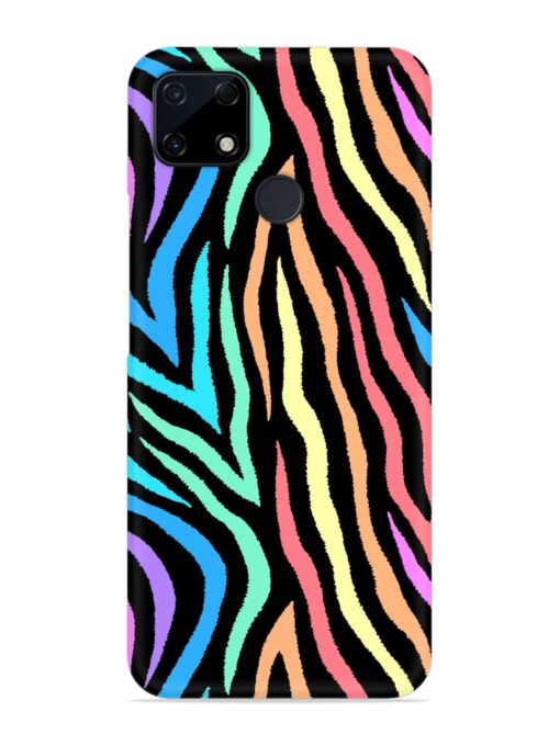 Colorful Abstract Zebra Snap Case for Realme C12