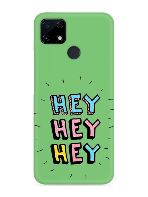 Hey Vector Cartoon Snap Case for Realme C12 Zapvi