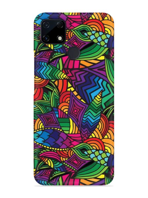 Abstract Multicolor Seamless Snap Case for Realme C12 Zapvi