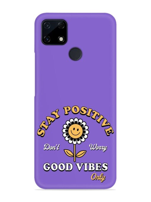 Retro Positive Flower Snap Case for Realme C12