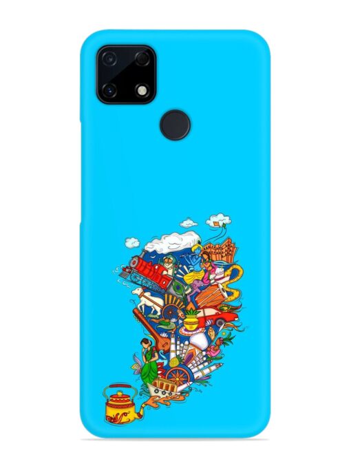 Vector Design Indian Snap Case for Realme C12 Zapvi