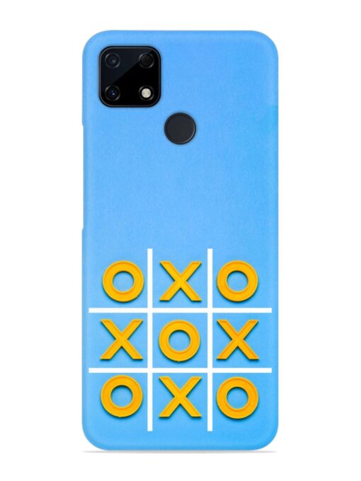 Yellow Plastic Crosses Snap Case for Realme C12 Zapvi