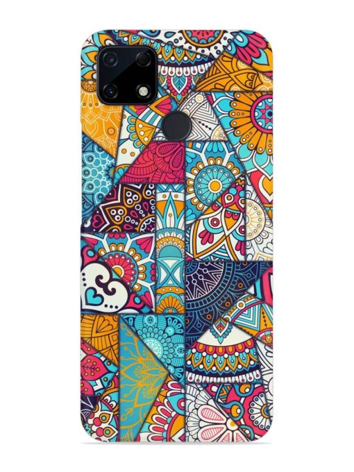 Patchwork Pattern Vintage Snap Case for Realme C12 Zapvi