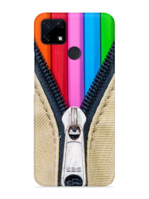 Zip In Color Snap Case for Realme C12 Zapvi