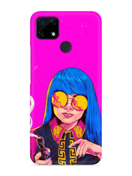 Aesthetic Anime Girl Snap Case for Realme C12