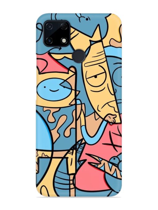 Silly Face Doodle Snap Case for Realme C12