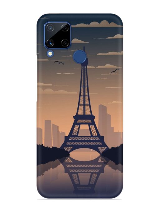 France Paris Eiffel Tower Gradient Snap Case for Realme C15 Zapvi