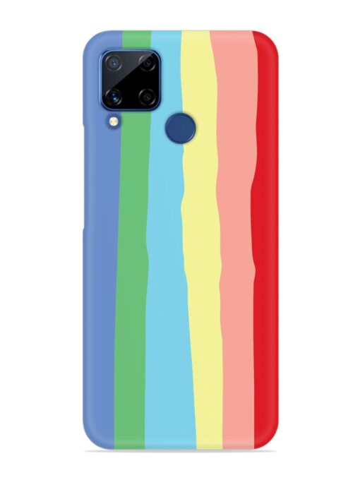 Rainbow Premium Shade Snap Case for Realme C15 Zapvi