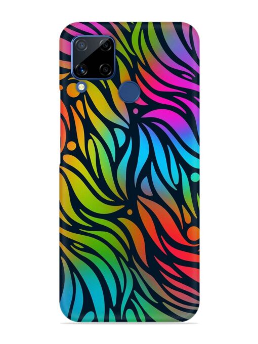 Abstract Leaf Design Snap Case for Realme C15 Zapvi