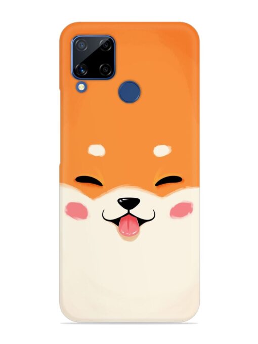 Happy Cat Art Snap Case for Realme C15 Zapvi