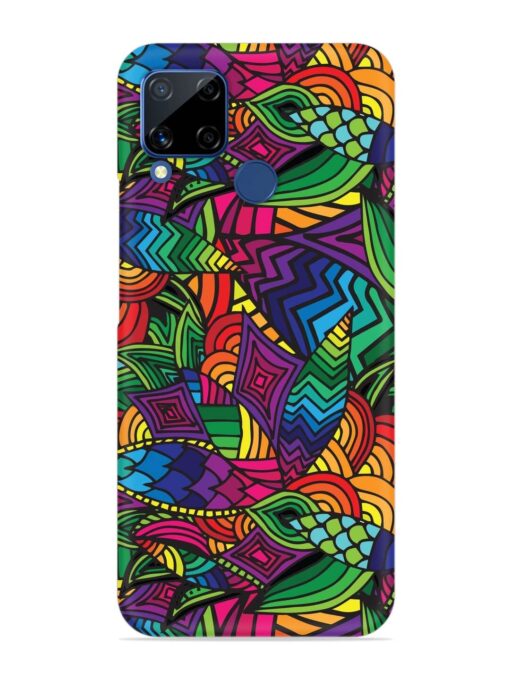 Abstract Multicolor Seamless Snap Case for Realme C15 Zapvi