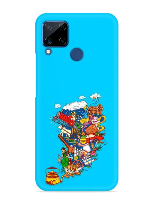 Vector Design Indian Snap Case for Realme C15 Zapvi