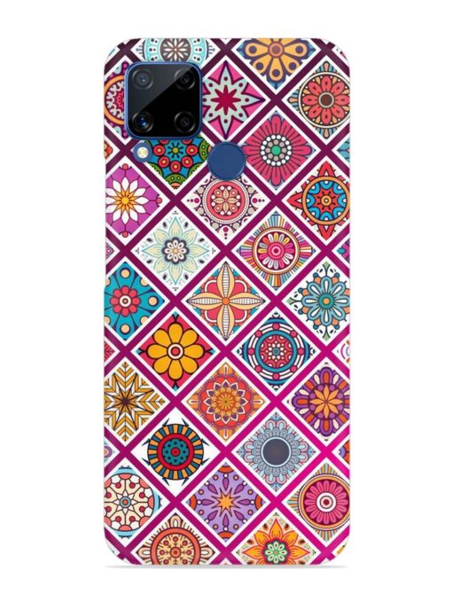 Seamless Tile Pattern Snap Case for Realme C15 Zapvi